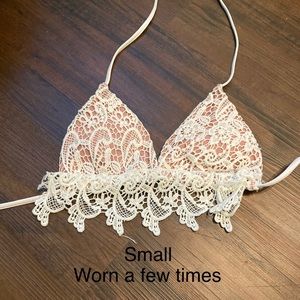 Lace Bikini string tie up.